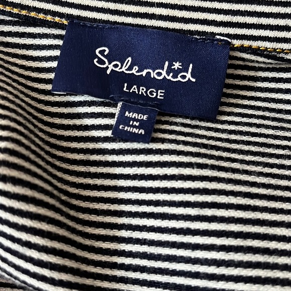 NWOT splendid denim striped jacket - Picture 10 of 10